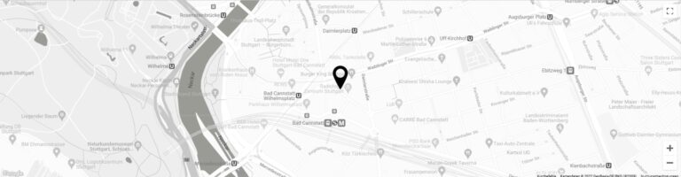 Lage der Anwaltskanzlei Breitschwerdt und Schaupp in Stuttgart Bad Cannstatt